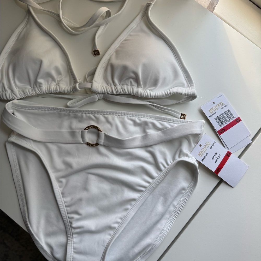 💕 NWT Michael Kors Bikini Set with Ring Detail